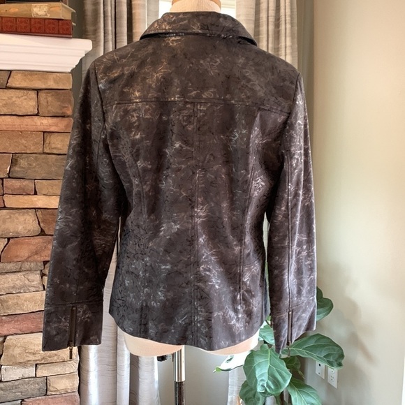 3-$30 Christopher and Banks large zip up jacket - Picture 3 of 6